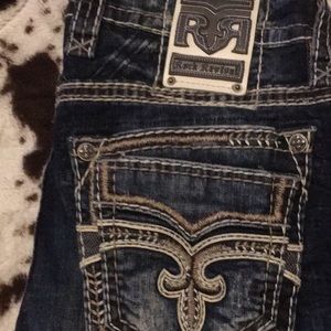 Rock revival jeans size 33 worn 4 times